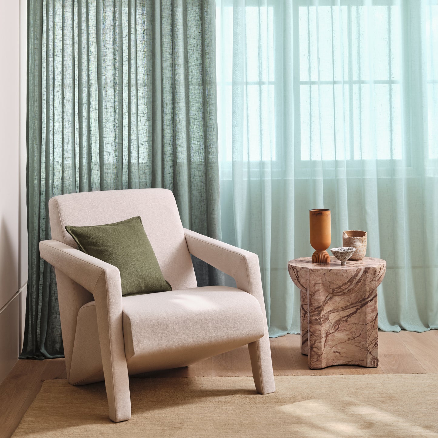 Romo Kori Fire Retardant Mint
