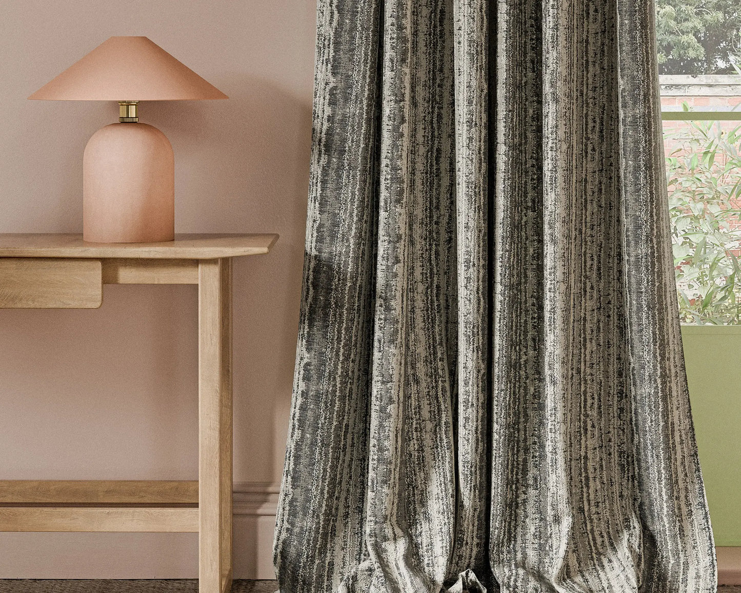 Clarke & Clarke Striatus Charcoal
