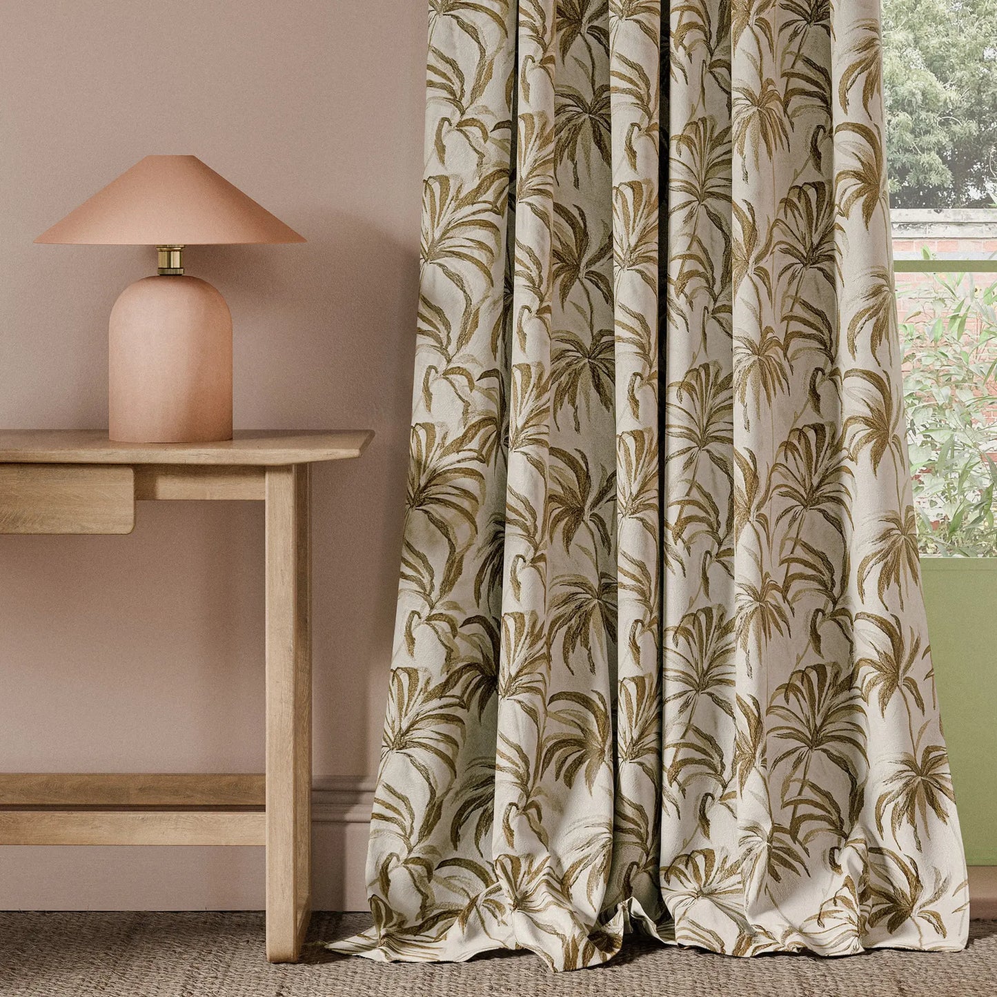 Clarke & Clarke Floresta Embroidery Ivory/linen