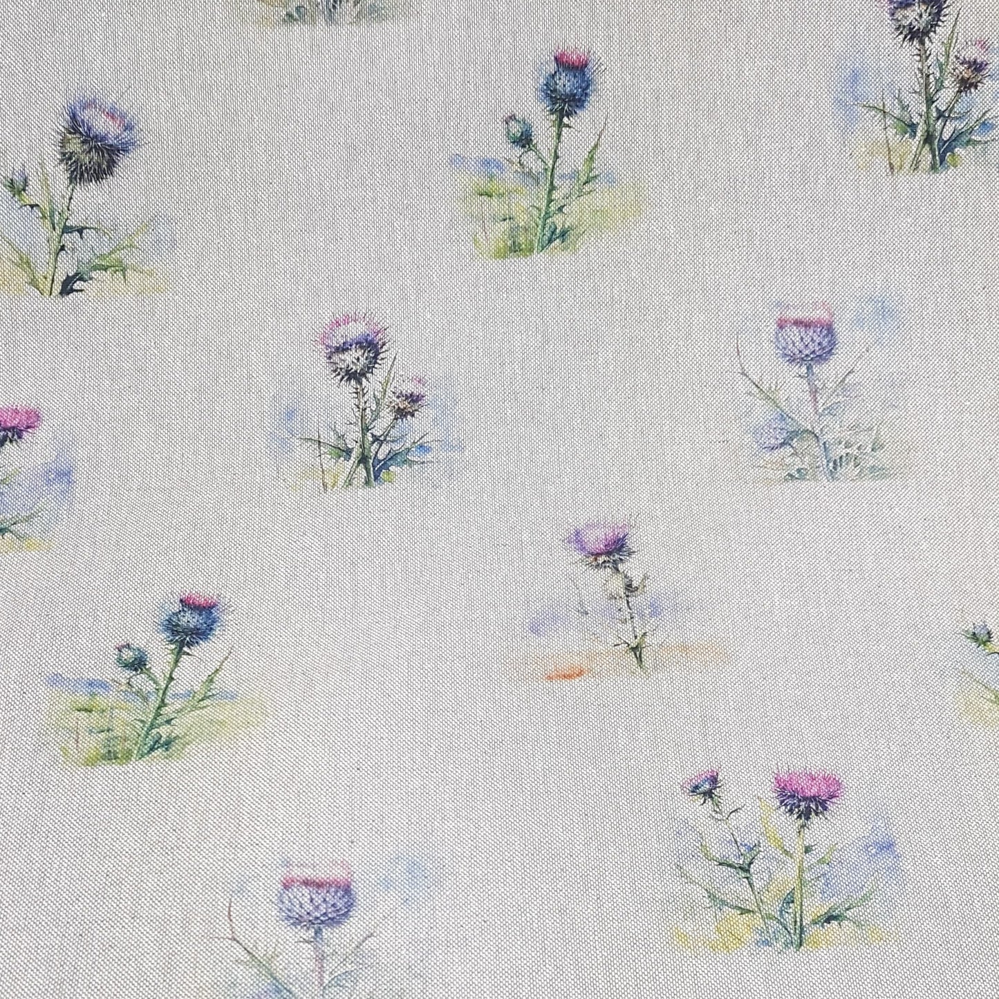 Chatham Glyn Purple Thistle All Over