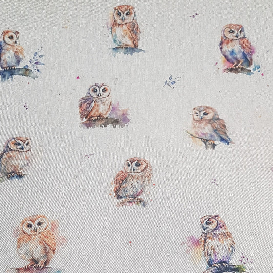 Chatham Glyn Watercolour Owls All Over