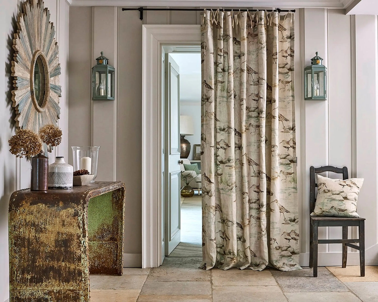 Sanderson Estuary Birds Mist/Ivory