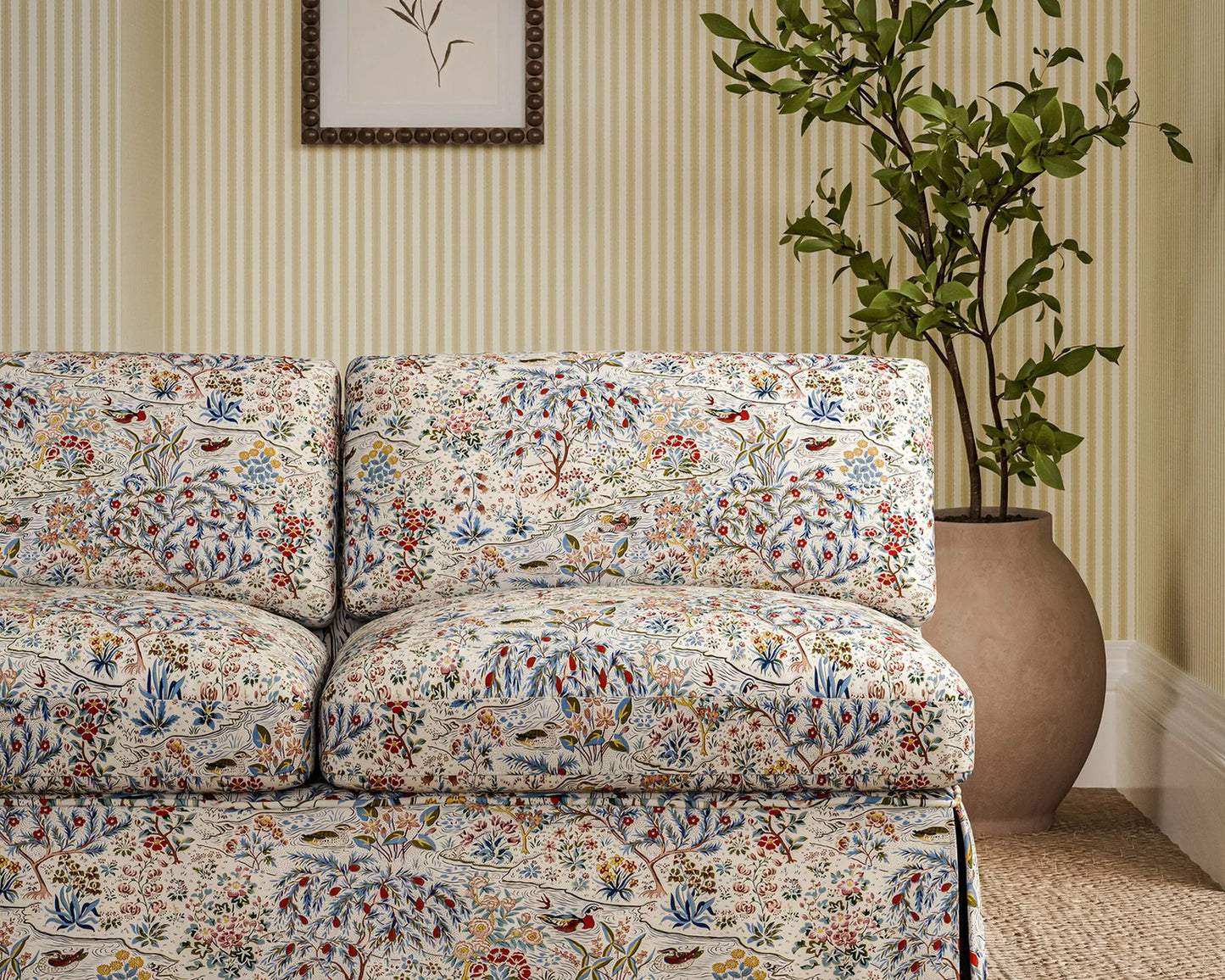 Sanderson Moat Birds Blue Clay/Mallow