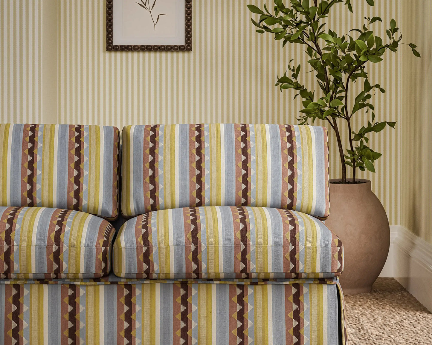 Sanderson Lutley Stripe Damson/Medlar