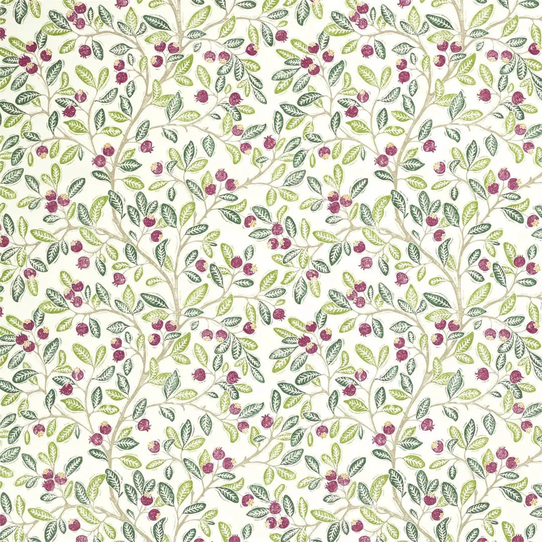 Sanderson Wild Berries Fern/Mulberry