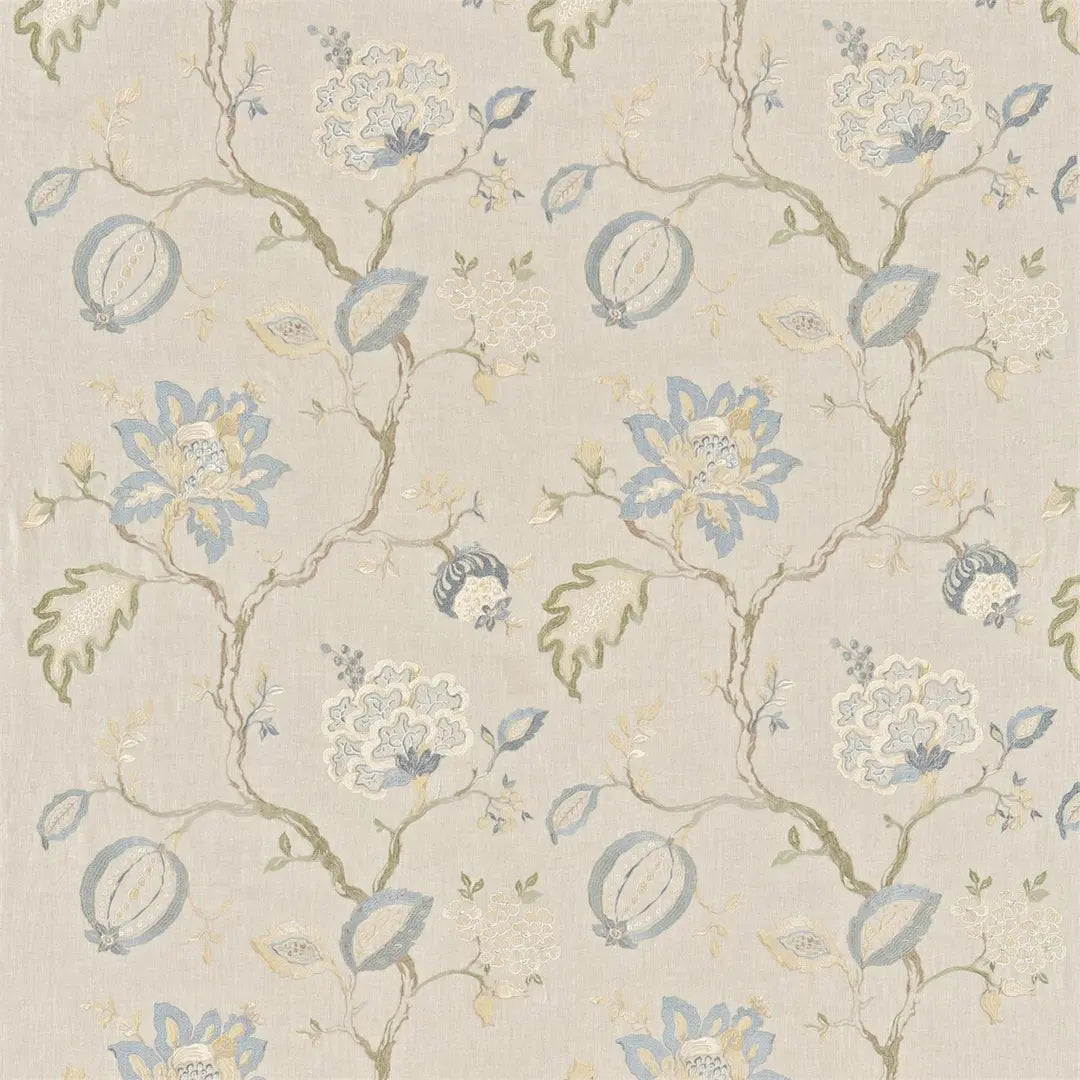 Sanderson Hadham (Embroidery) Cornflower Blue/Linen