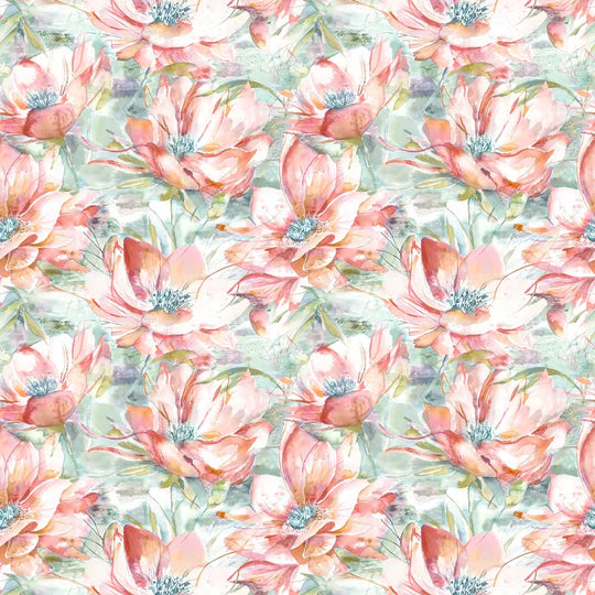 Voyage Maison Dusky Blooms Fabric Russett