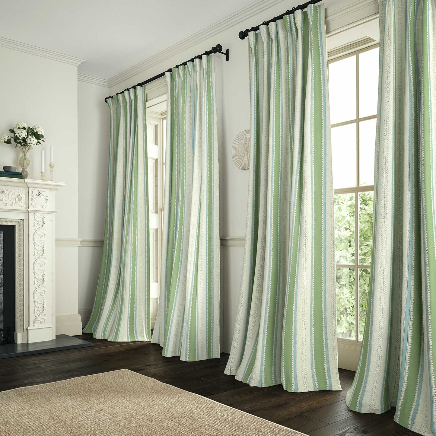 Linwood Dimity Eucalyptus