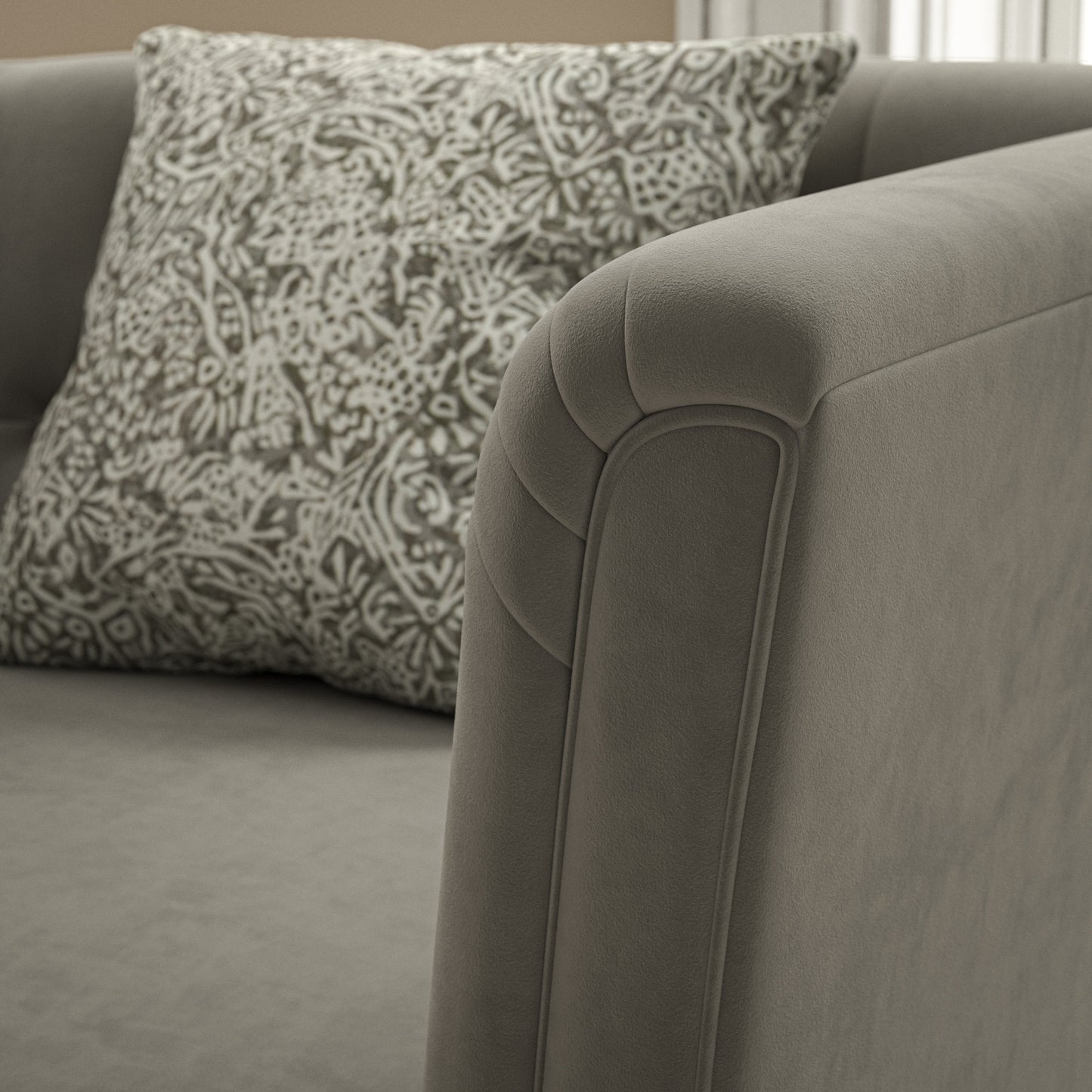 Warwick Eco-Velvet Gris