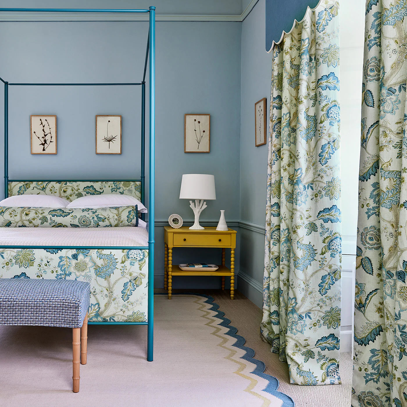 Linwood Kitty Aqua Leaf