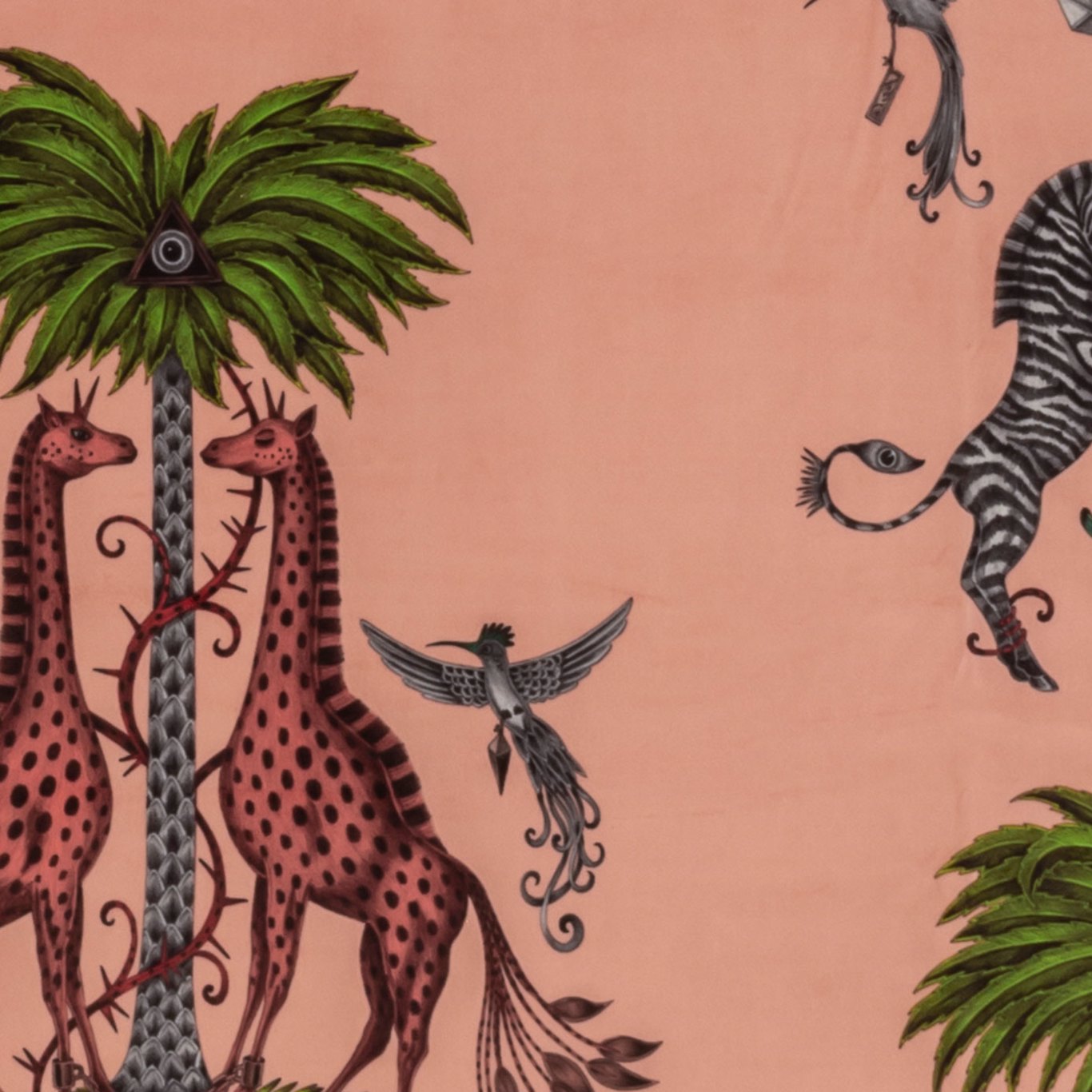 Clarke & Clarke Creatura Velvet Pink
