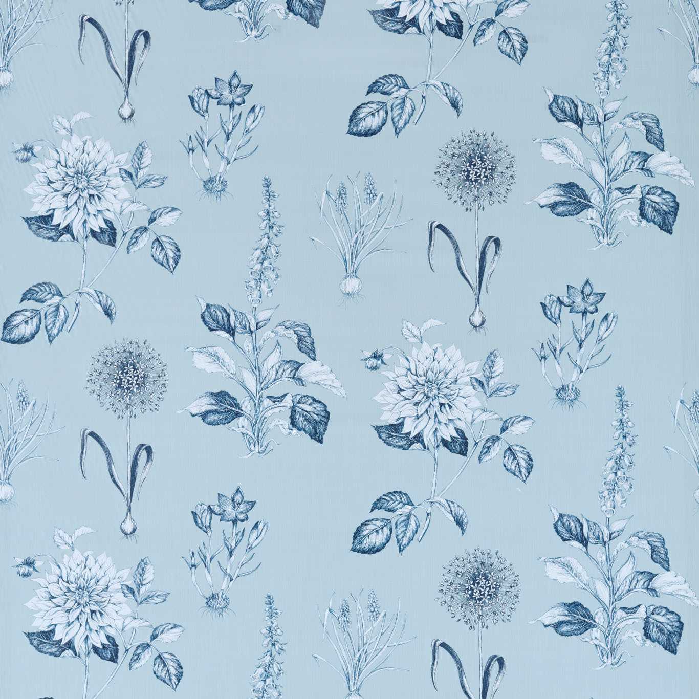 Clarke & Clarke Roseraie Denim
