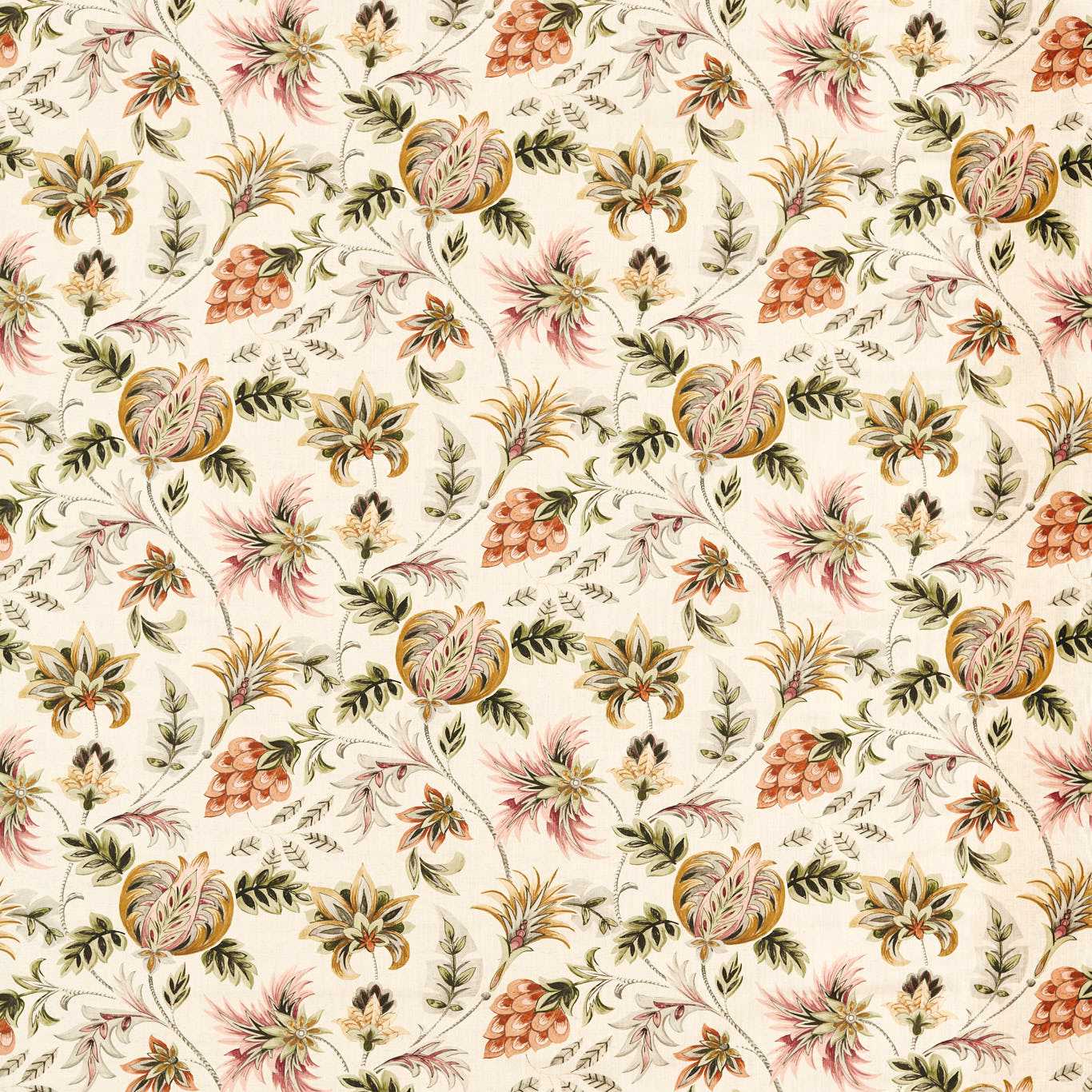 Clarke & Clarke Sizergh Blush/sage