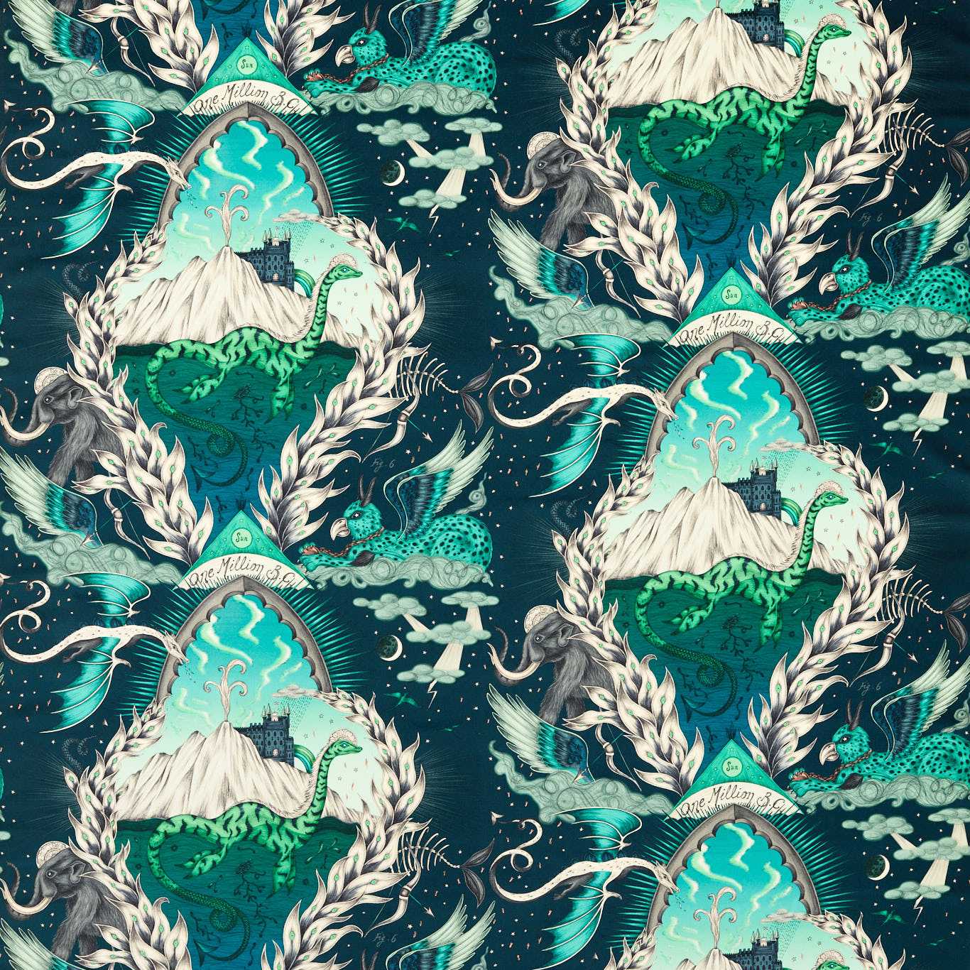 Clarke & Clarke Highlandia Velvet Marine