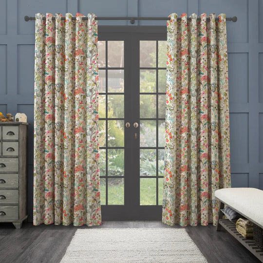 Voyage Maison Country Hedgerow Fabric Coral Linen