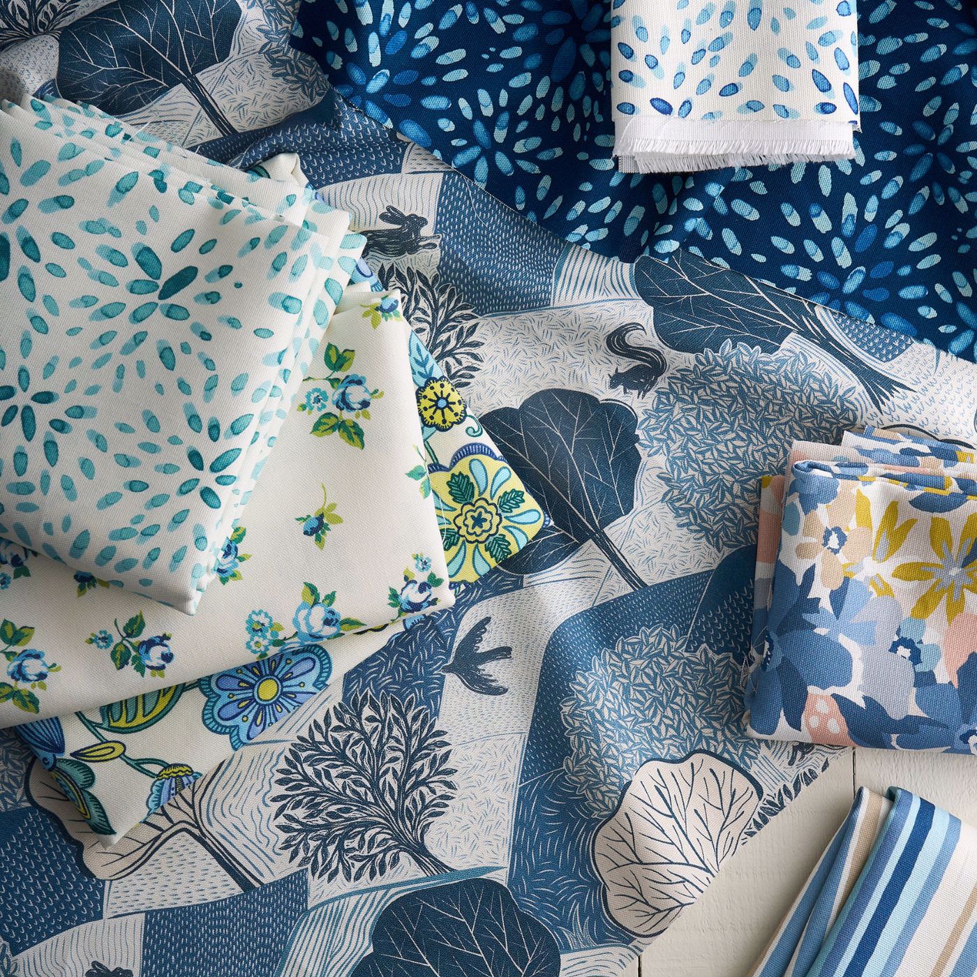 Clarke & Clarke Tutti Fruity Denim