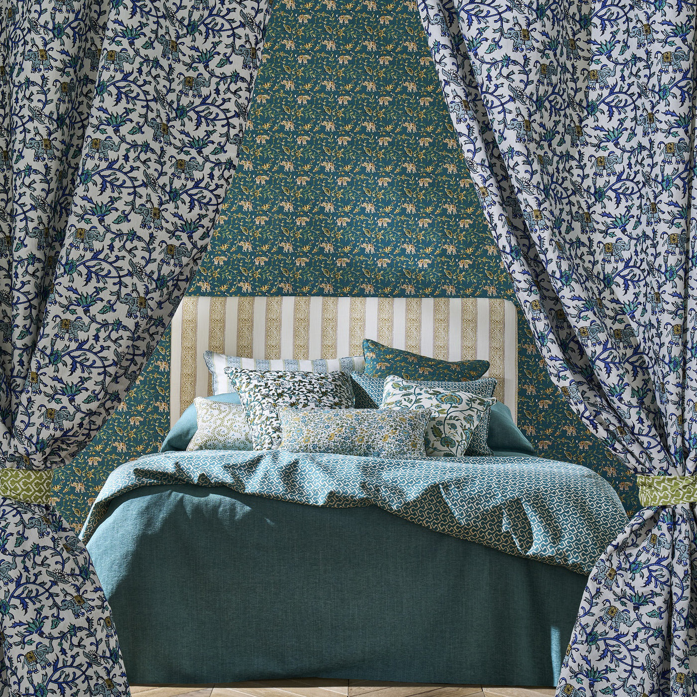 Clarke & Clarke Kalamkari Cobalt