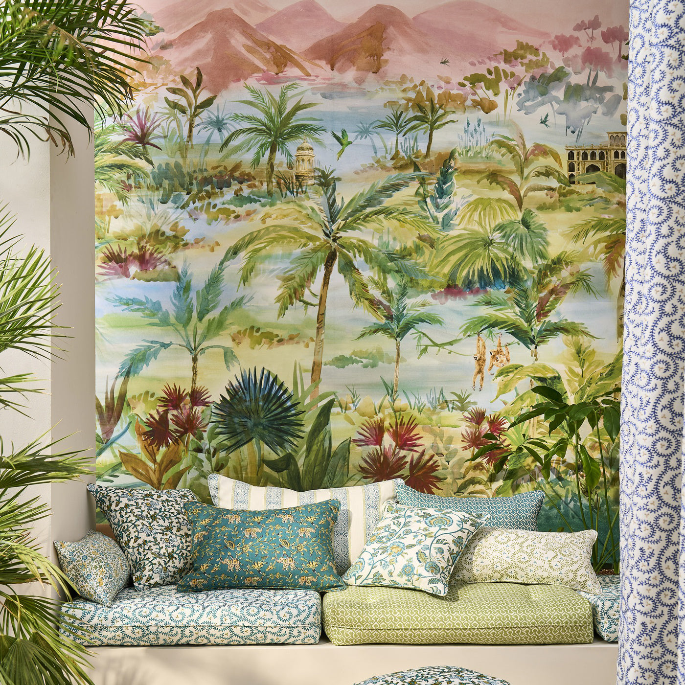 Clarke & Clarke Hathi Teal