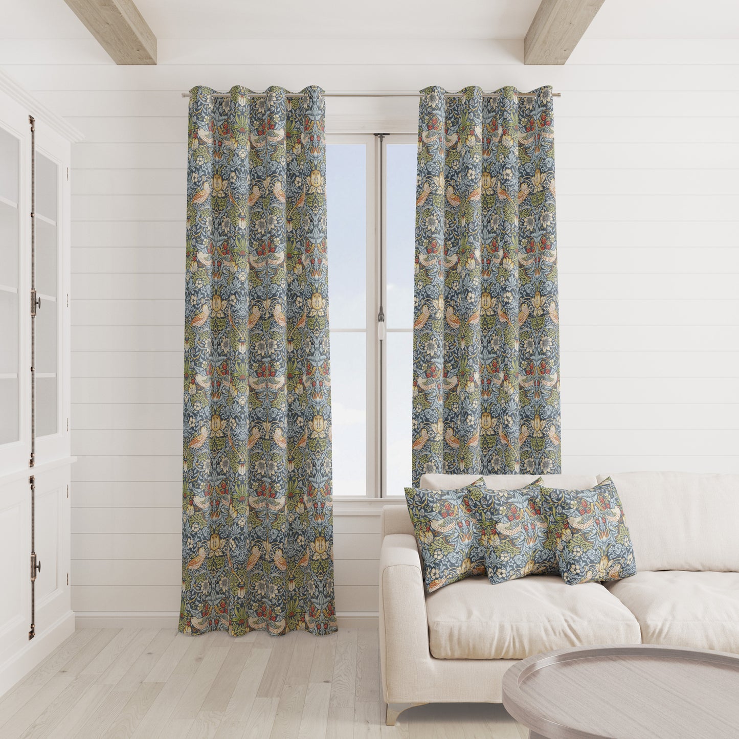 Chatham Glyn Strawberry Thief Denim