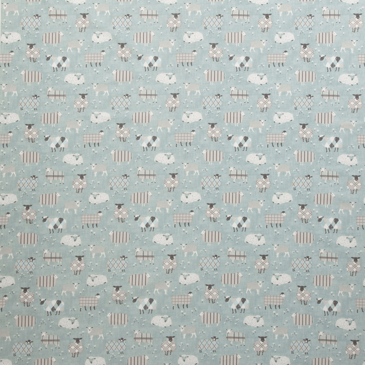 iLiv Baa Baa Designer Curtain Fabric Duckegg