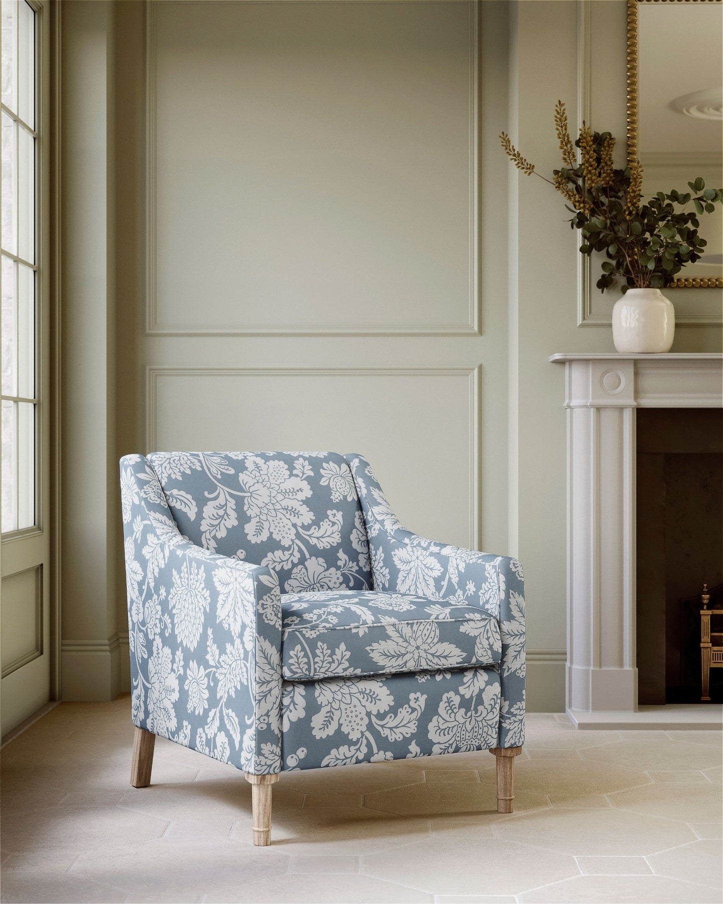 James Hare Cartouche Jacobean Victoria Blue