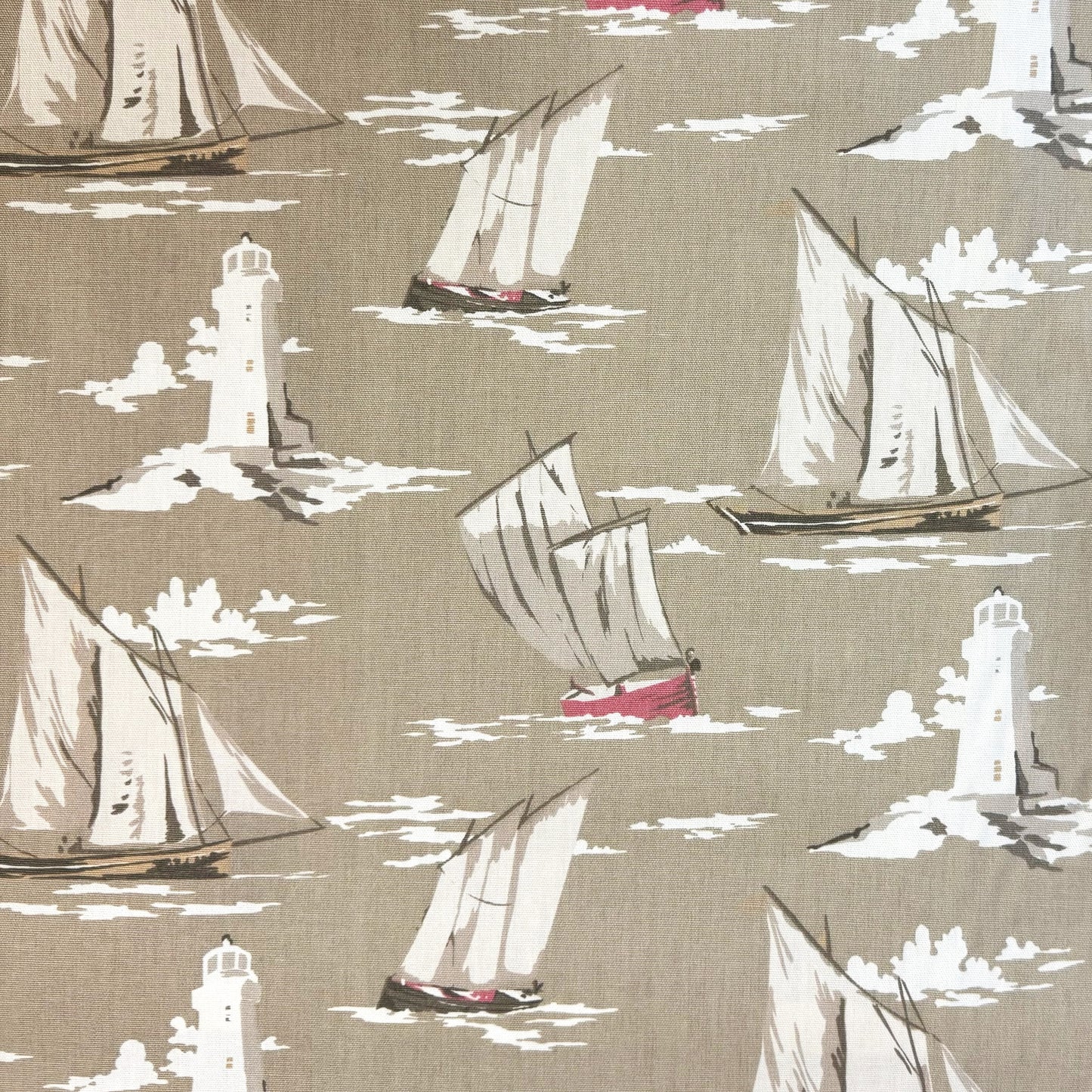 Clarke & Clarke Skipper Curtain Fabric Taupe
