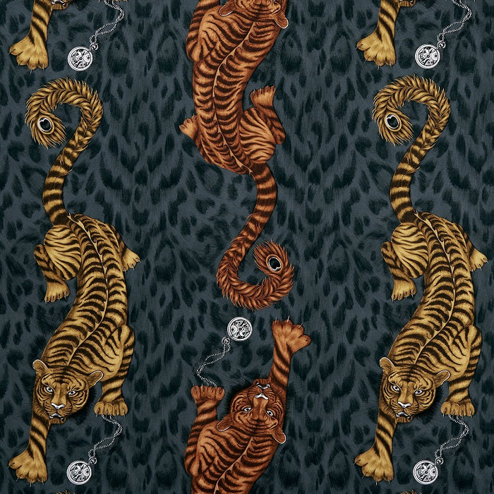 Clarke and Clarke Emma J Shipley Tigris Flame