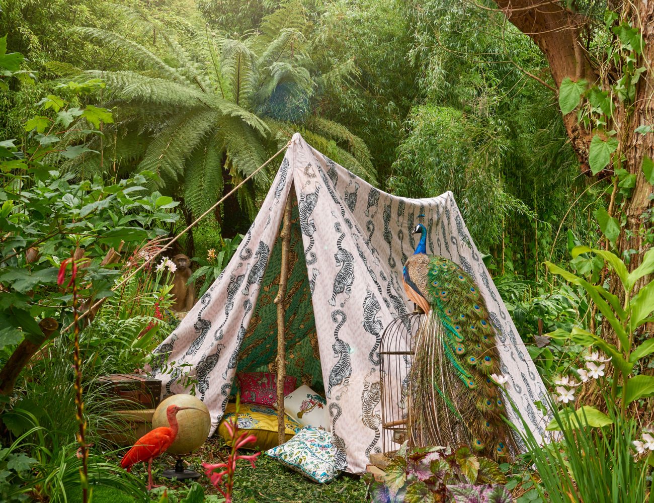 Clarke and Clarke Emma J Shipley Tigris Pink