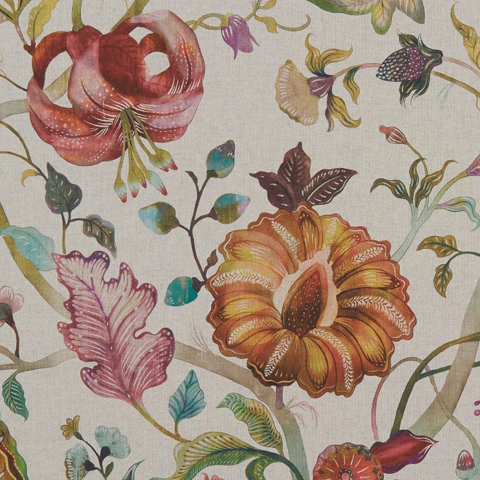 Clarke and Clarke Delilah Spice/Linen