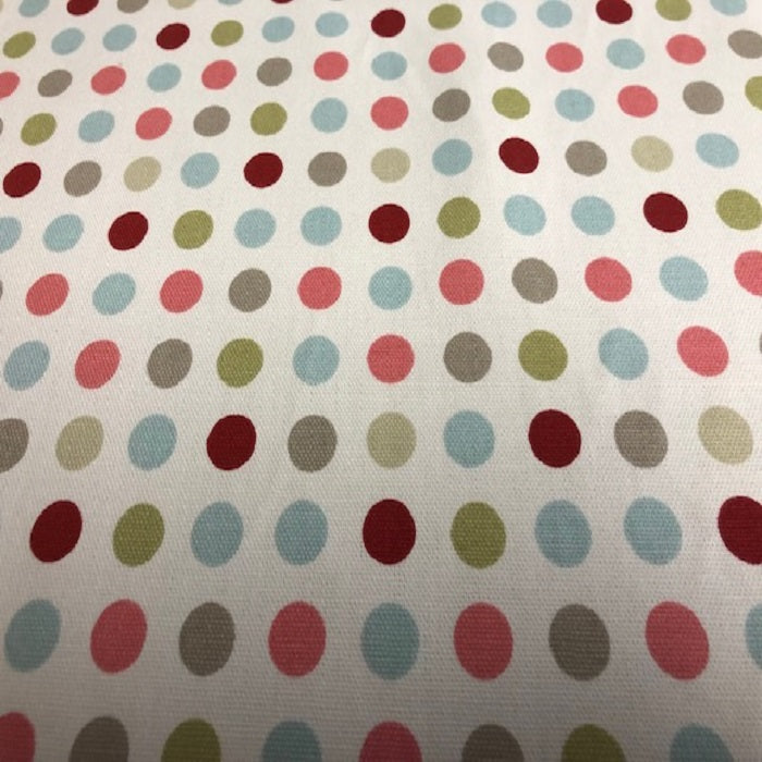 Clarke and Clarke Spotty Blue/Green/Grey