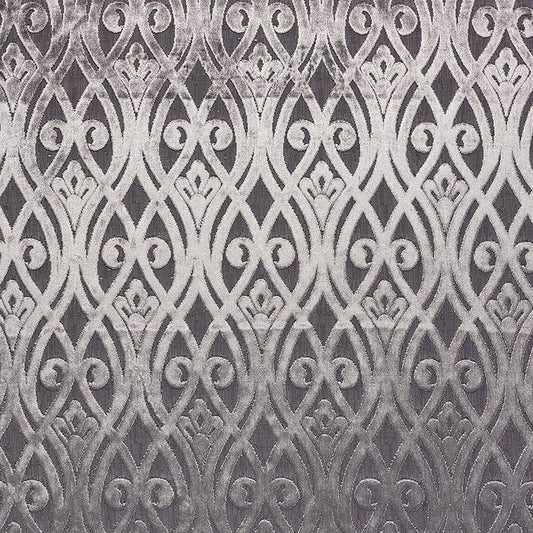 Fibre Naturelle Venice Sofia Curtain Fabric Grigio