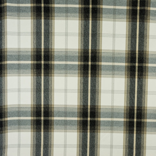 Balmoral Curtain Fabric Charcoal
