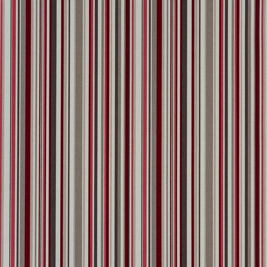 Fryetts Goa Stripe Fabric Cherry