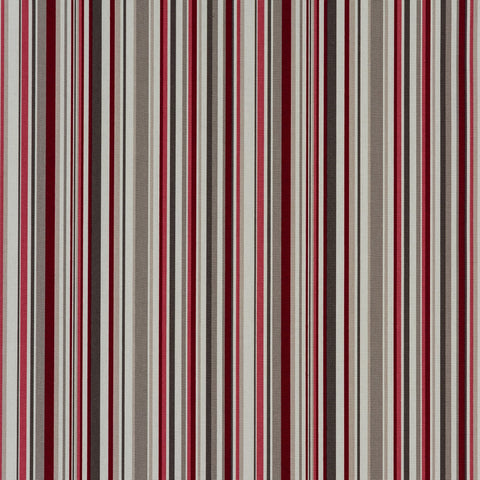 Fryetts Goa Stripe Fabric Cherry