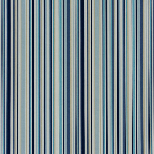 Fryetts Goa Stripe Fabric Indigo