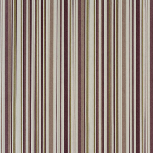Fryetts Goa Stripe Fabric Mulberry