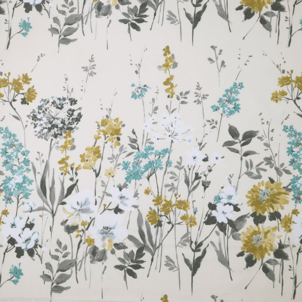 iLiv Wild Meadow Curtain Fabric Pistachio