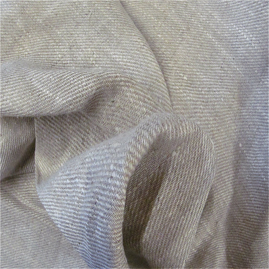Linen Twill Curtain Upholstery Fabric VTS Semi Naturelle