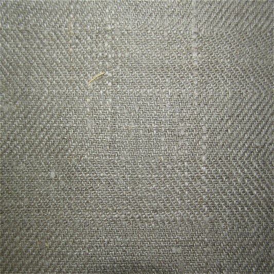 Linen HerringboneTwillCurtain Upholstery FabricDarkNaturelle