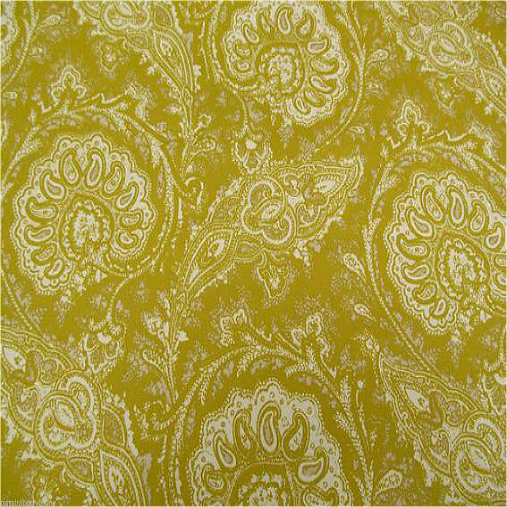 Ashley Wilde Josette Curtain Fabric Lemon