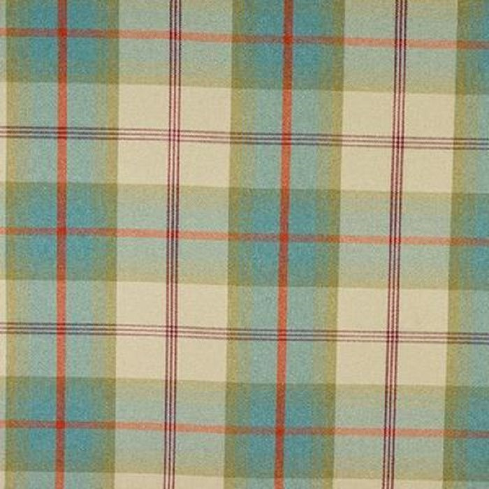 Balmoral Curtain Fabric Aqua