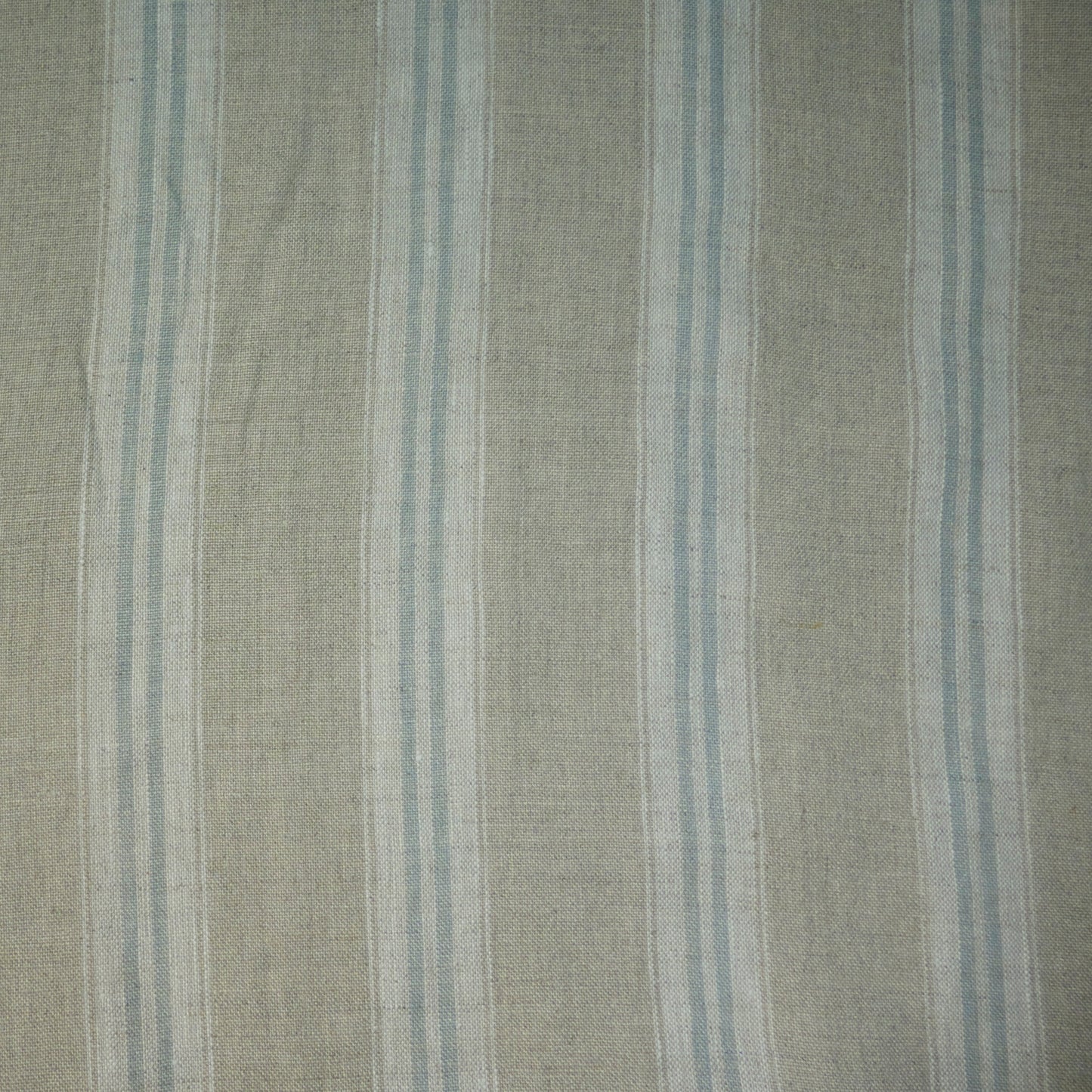Striped Washed Linen Duckegg