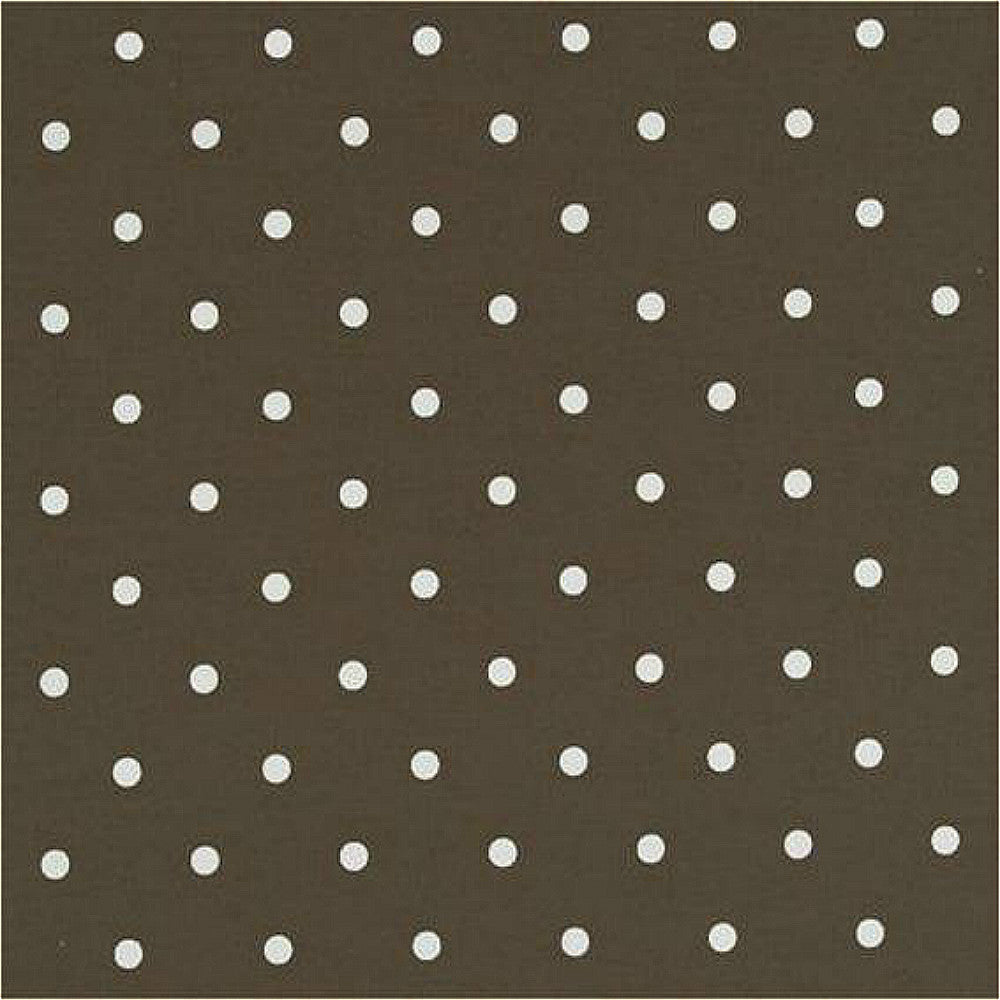 Clarke & Clarke Dotty Chocolate