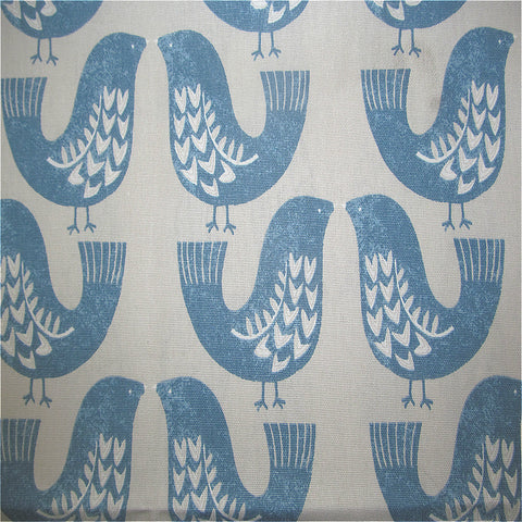 iLiv Scandinavian Birds Curtain Fabric Capri
