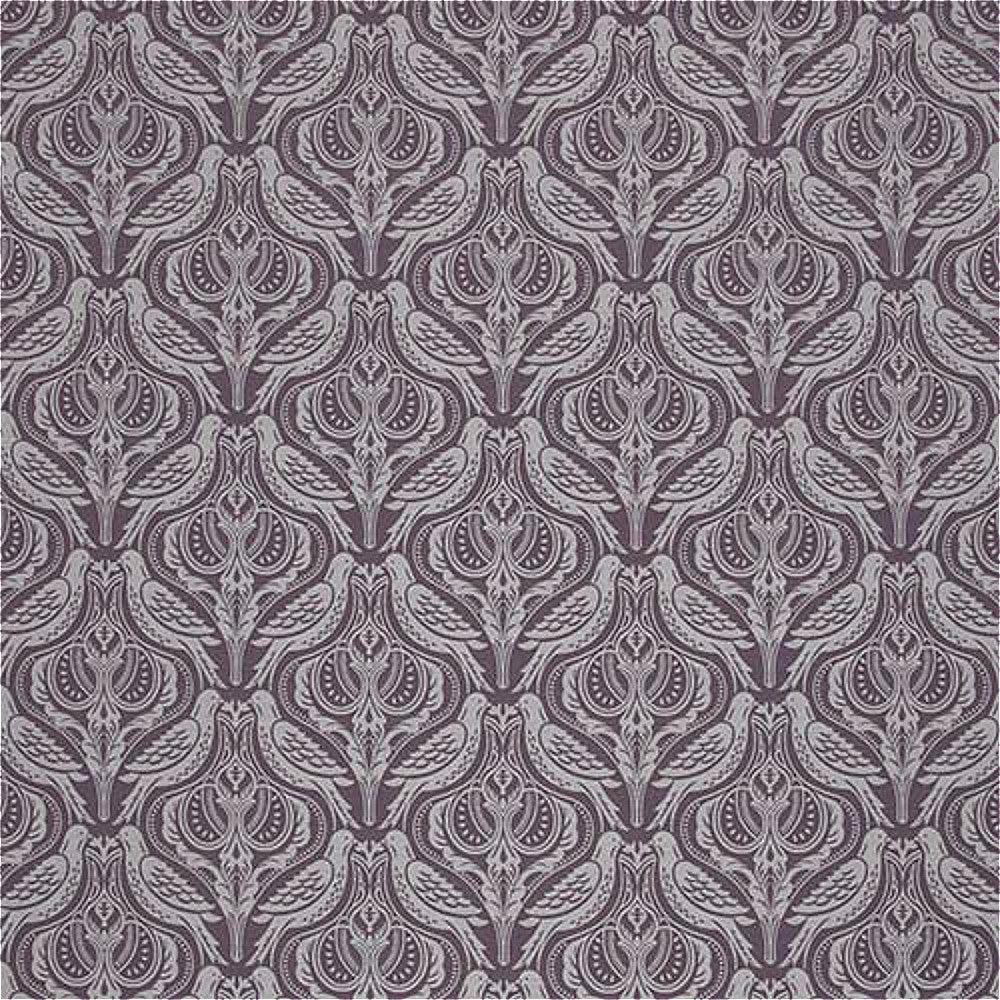 iLiv Song Thrush Curtain Fabric Grape