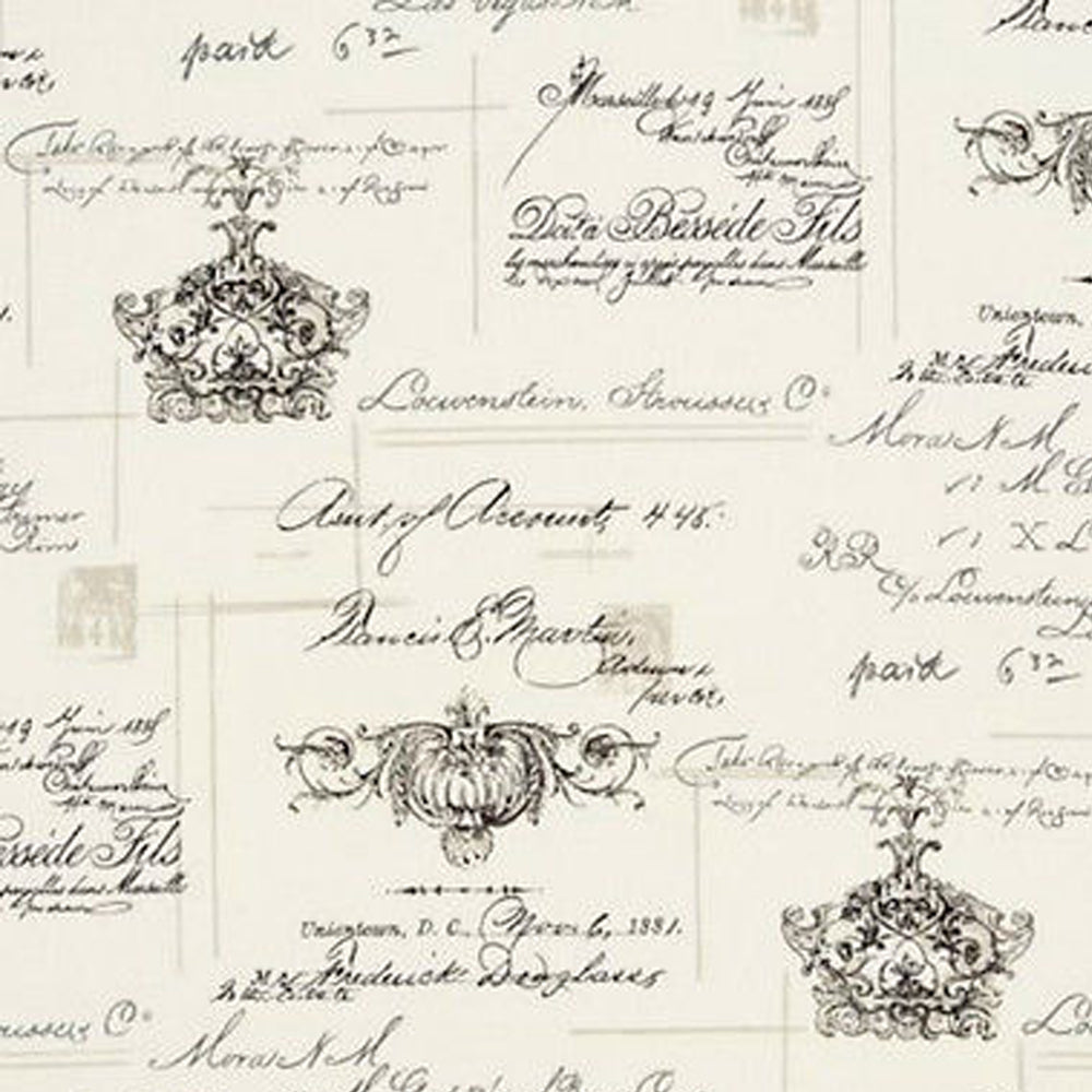 Clarke & Clarke Manuscript Linen Natural