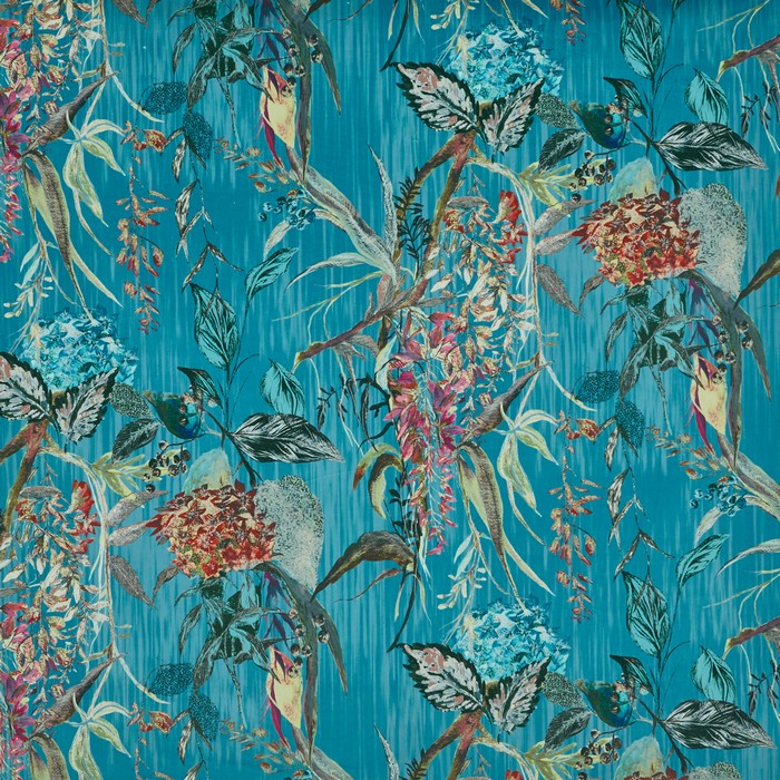 Prestigious Textiles Botanist Peacock Velvet