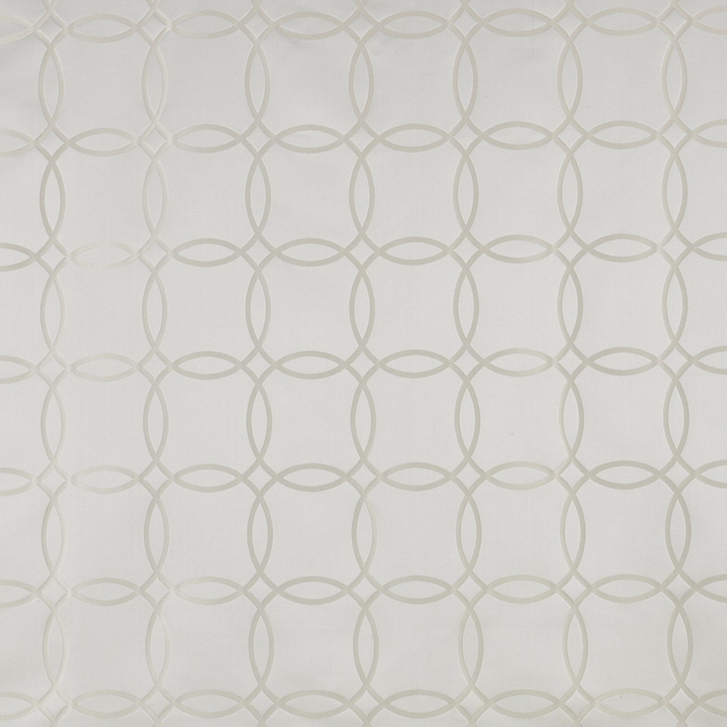 Casadeco Tissu Connect Anneaux Blanc