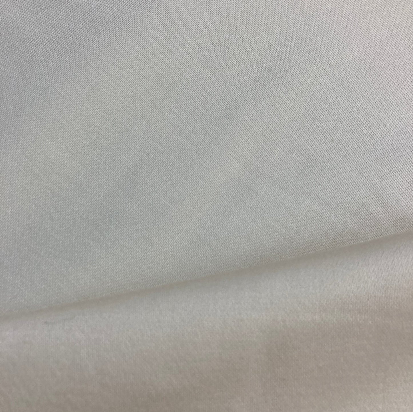 Satin Cream Brushed Fleece Cotton Lining