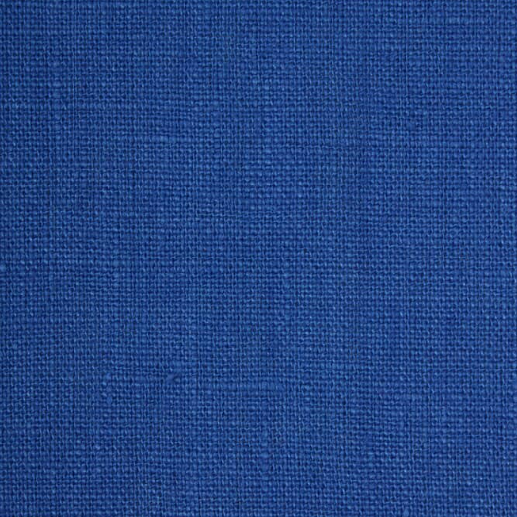 Soft Draping Linen Curtain Fabric Moroccan Blue